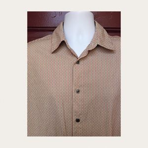 Structure Short Sleeve Button Down Shirt Size M/M